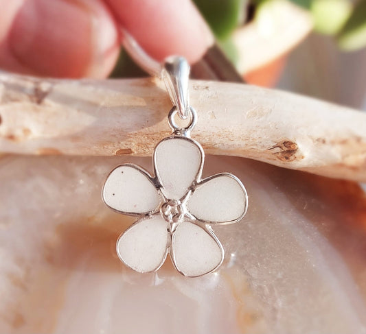 Breastmilk Sterling Silver Forget-Me-Not Pendant